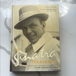 Pottery Barn The Sinatra Treasures Coffee Table Book - Cream and Gold